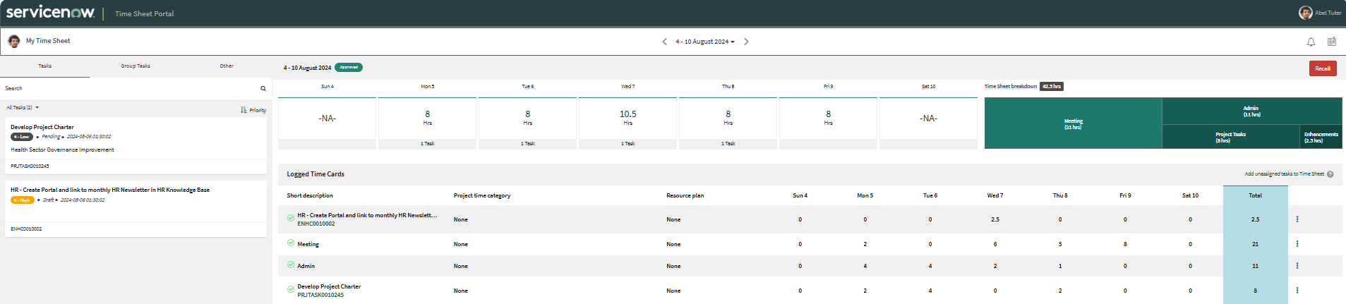 Getting-Started ServiceNow Timesheet Management Getting-Started ServiceNow Timesheet Management