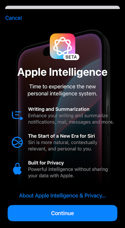 Siri’s Expert Apple Intelligence: is available through the iOS 18.1, iPadOS 18.1, and macOS Sequoia 15.1 updates. 
APPLE
 This suite of AI-driven features enhances user experience across Apple