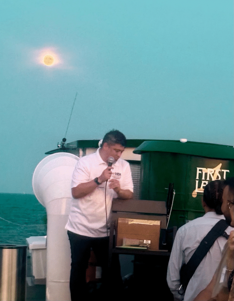 HDI Chicagoland Boat Cruise- President Daniel Guinto kicks off an amazing event