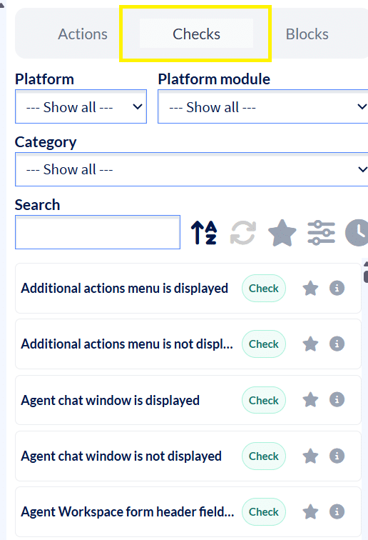 creating a test check