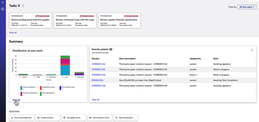 The Legal and Contract Operations workspace is ServiceNow’s single, role-based work hub where Legal Ops and Contract Ops teams intake, route, execute, and measure legal work—without running the process in email. ServiceNow positions Legal & Contract Operations as a way to transform manual, unstructured legal and contract processes into faster, trackable delivery.